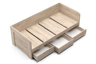 кровать с ящиками односпальная: Кровать односпальная Вирджиния, Дуб Бонифаций, Май Стар (Беларусь) — 5