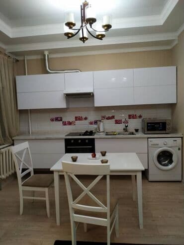 квартиры на ночь бишкек: 1 комната, Кондиционер, Круглосуточное заселение, Парковка — 2