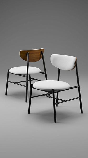 кожаное кресло: Стул для кухни, Железо, цвет - Серый — 3