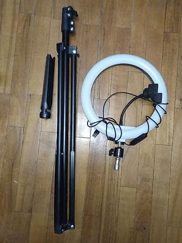 кольцевая лампа для наращивания ресниц: Кольцевая LED-лампа с штативом Комплект: - Кольцевая LED-лампа — 2