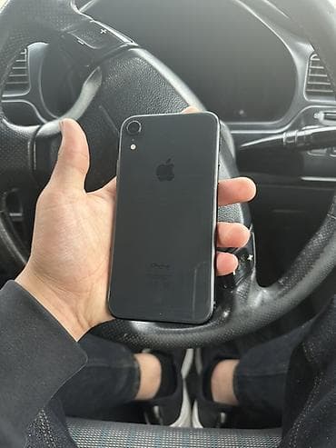 IPhone Xr, Б/у, 64 ГБ, Черный, Чехол, 79 %
