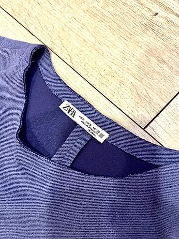 tech flis: Мужская толстовка, M, Zara, Б/у, цвет - Фиолетовый, Самовывоз — 3