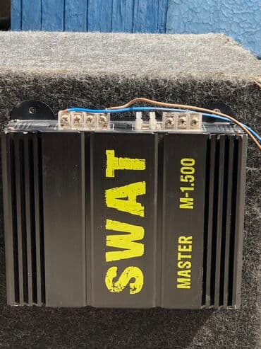Сигнализация: Саб,в хорошем состояние,размер динамика 12,усилитель SWAT — 4