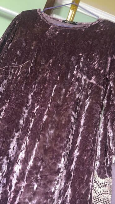 платье халат из плотной ткани: Велюровое платье. На 46-48 р Ткань: королевский велюр На рост 160 — 3