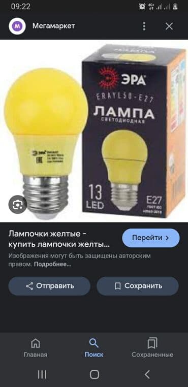 светодиодные потолочные светильники: Синие лампочки — 1