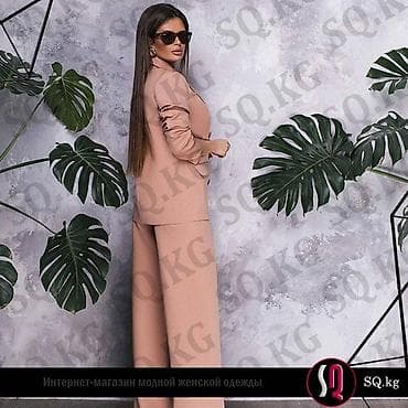 mussimo dutti: Стильный костюм-двойка с двубортным пиджаком и широкими — 3