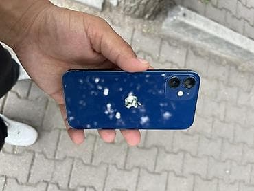 iphone 8 osh: IPhone 12 mini, Б/у, 128 ГБ, Голубой, 73 % — 1