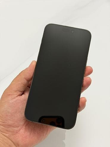 apple mac: IPhone 14 Pro Max, Б/у, 256 ГБ, Black Titanium, Защитное стекло, Чехол, Кабель, 89 % — 8