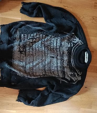 pull bear: Мужской свитер, M, Б/у, цвет - Черный, Бесплатная доставка — 1