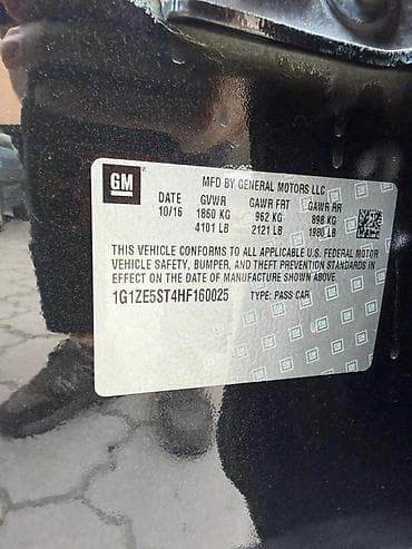 raf 4 2018: Chevrolet Malibu: 2016 г., 1.5 л, Автомат, Бензин, Седан — 6