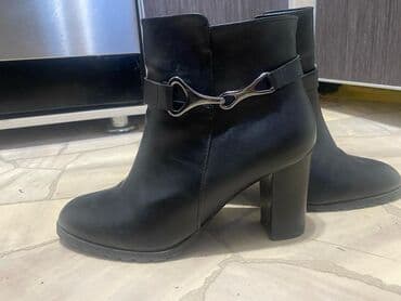 сапоги лакированные на высоких каблуках: Derimod, идеальная турецкая кожа, в отличном новом состоянии, деми — 5