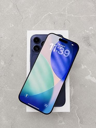iphone 16 plus: IPhone 17 Pro Max, Б/у, 256 ГБ, Синий, Коробка, 100 % — 2