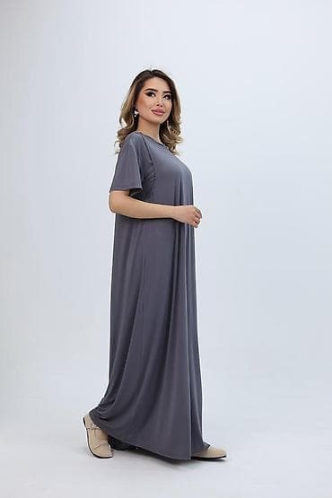 для кормящих мам: Повседневное платье, Made in KG, Лето, Длинная модель, Оверсайз, Стандарт — 1