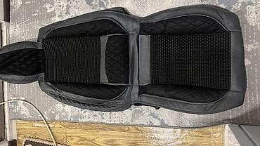 накидк: Чехлы Экокожа, цвет - Серый, Nissan, Б/у — 2
