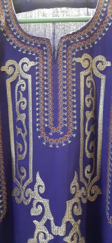 больших размеров одежда для полных: Пляжная туника,платье в этническом стиле из Египта, х/б, размер 48-52 — 4