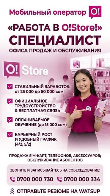 skynet telecom: Требуется Продавец-консультант График: Шестидневка, Оплачиваемый отпуск, Полный рабочий день — 1