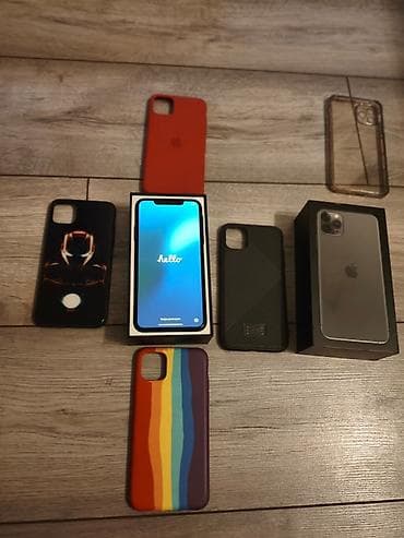 iphone 13 512: IPhone 11 Pro Max, Б/у, 256 ГБ, Matte Midnight Green, Коробка, 75 % — 2