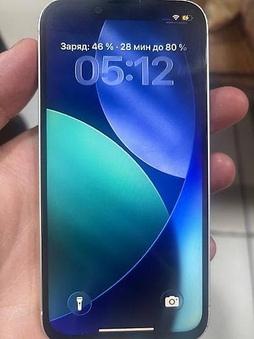 IPhone 13 mini, Б/у, 128 ГБ, White Titanium, Чехол, 75 %