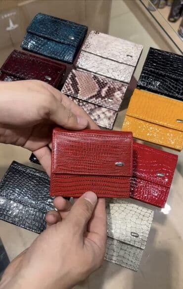 брендовые кошельки: Кожаный кошелёк — 5