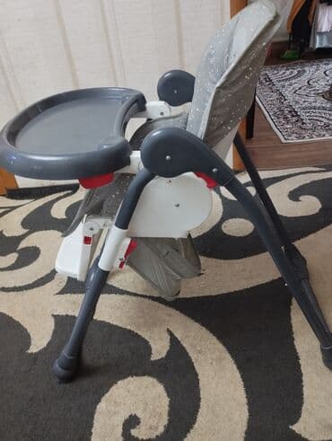 детский стульчик кормление: Стульчик для кормления, Skillmax, Пластик, Трансформер, цвет - Серый — 2