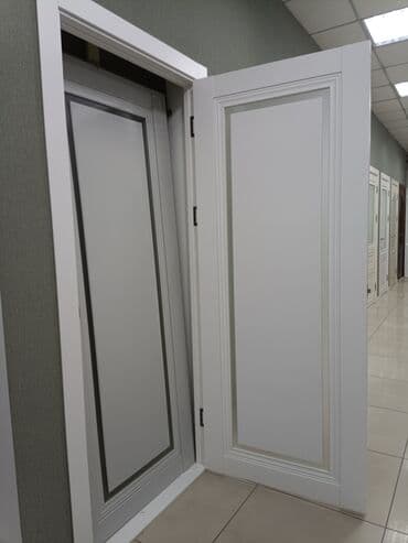 двери мешкомнатный: Межкомнатная дверь со стеклом, МДФ, Окрашенная, Российская, цвет - Белый, 2000 * x 60 см, Новый — 18