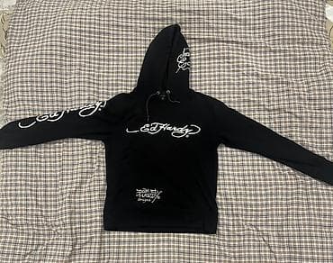 селена: Архивное Ed hardy черное худи с большим принтом на спине размер М — 2
