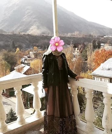 буу кийим: Кече көйнөгү, А-силуэт, Узун модель, Шифон, Жеңдери менен, XS, S — 1