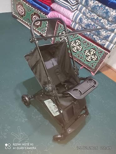 складная коляска: Коляска, Другой бренд, цвет - Черный, Новый, Самовывоз — 6