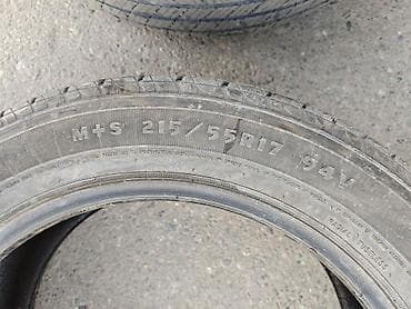 mishelin: Шины 215 / 55 / R 17, Лето, Б/у, 1 шт, Легковые — 2