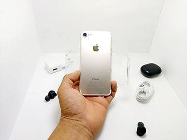 iphone 8s plus: IPhone 7, Б/у, 128 ГБ, Серебристый, Наушники, Зарядное устройство, Защитное стекло, 100 % — 6