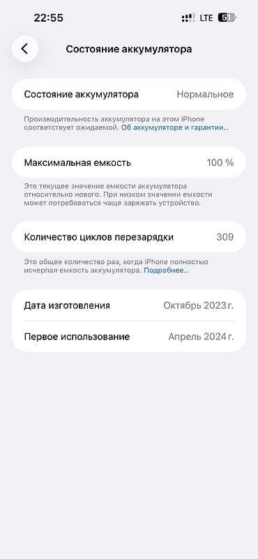 ip bus: IPhone 15 Pro Max, 256 ГБ, Natural Titanium, 100 % — 2