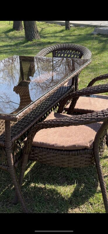 комплект садовой мебели: Комплект садовой мебели, Ротанг — 11