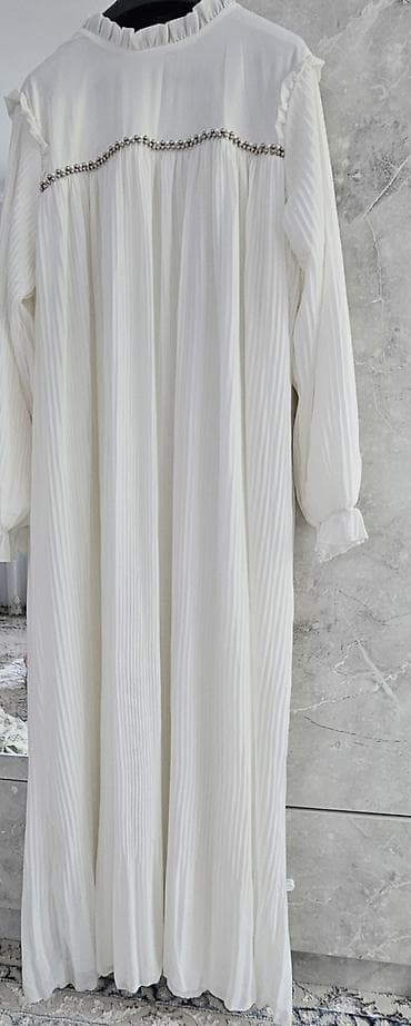 индийские одежды: Платье макси с принтом и поясом - Длина: макси, свободный струящийся — 5