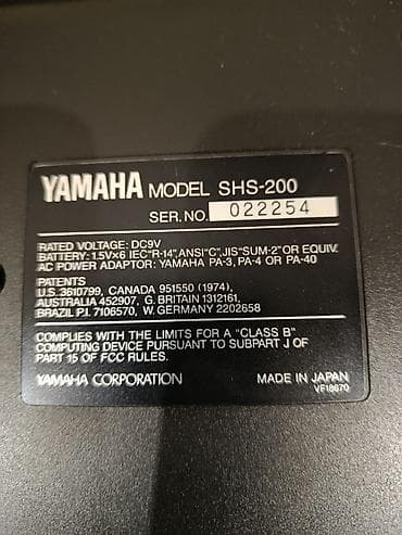 Синтезаторы: Легендарная клавитара "Yamaha SHS-200" в отличном состоянии с родным — 3