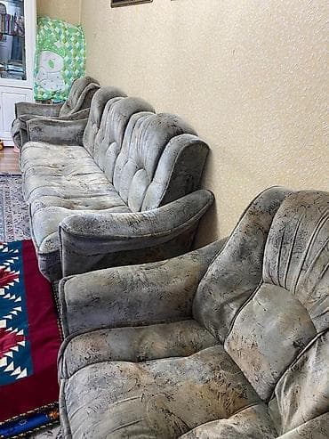 Комплект мягкой мебели, цвет - Серый