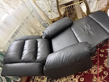 бу офисное кресло: Реклайнер, цвет - Черный — 3