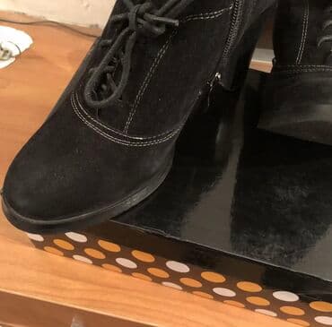 фирменная обувь из италии: Ботинки, 39, Новый, цвет - Черный, Самовывоз — 3
