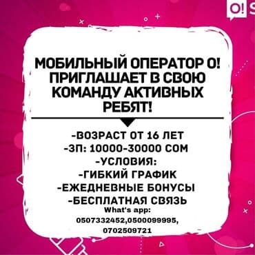 работа в интернете с телефона с ежедневной оплатой: Беловодский Сокулук ТРЕБУЕТСЯ ПРОМОУТЕРЫ Требования: Возраст от 16 — 1