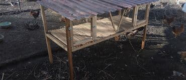 продам домик для кошки: Продаю Клетка для кроликов, на 2 отсека, с сенником по середине с — 1