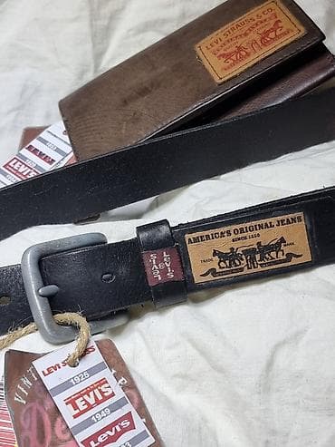 пояс верблжовой: ПАРТМОНЕ, РЕМЕНЬ Levi’s из натуральной кожи. 100 %. Совсем новый — 7