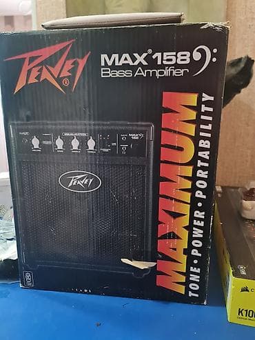 бас гитара: Бас‑гитара Yamaha + мягкий чехол + комбоусилитель Peavey MAX 158 — 4