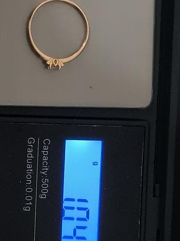 продажа золото: Золотое кольцо585 пр. с вставкой,разм 16 - Металл:розовое золото - — 3