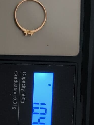 золотое колцо: Золотое кольцо585 пр. с вставкой,разм 16 - Металл:розовое золото - — 2