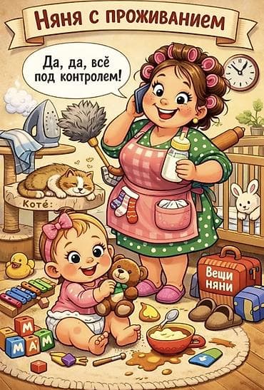 Ищем няню с проживанием для годовалой девочки. В дружную и заботливую