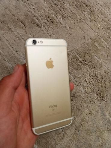 IPhone 6s, Б/у, 64 ГБ, Золотой, Чехол, 100 %