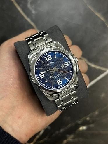 чисы наручные: Классические часы часы, Casio, Водонепроницаемые, Мужские — 1