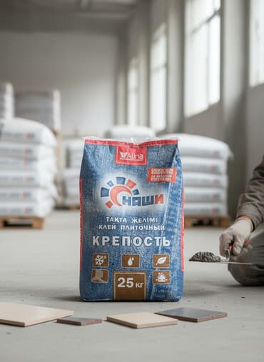 жидкий травертин материал: Плиточный клей "Крепость" от "Наши" (Alina) предназначен для надежной — 1