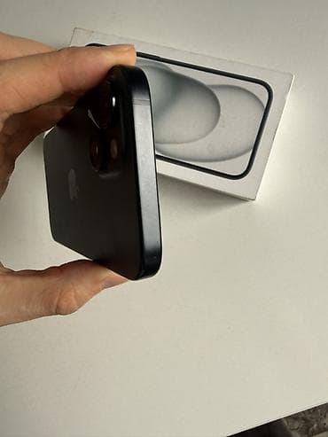 osh iphone: IPhone 15, Б/у, Черный, Коробка — 2