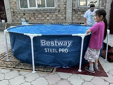 Спорт и отдых: Каркасный бассейн Bestway Steel Pro - Форма: овальный/округлый — 1