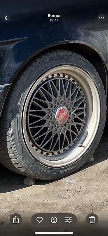 maxxis 315: Литой диск BBS (сетчатый дизайн) с шиной. Обмен есть — 1
